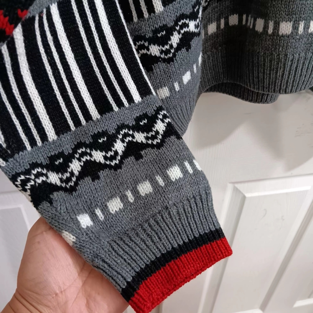 Vintage Columbia Women’s XL Fair Isle Alpine Ski Knit Crewneck Sweater Cabincore - Picture 4 of 7